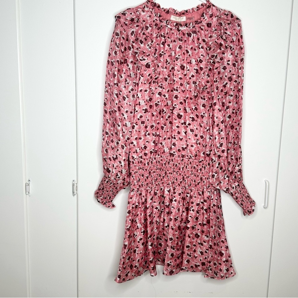 NWT Ramy Brook Printed Penelope Ruffle Mini Dress Size Medium - Picture 10 of 13